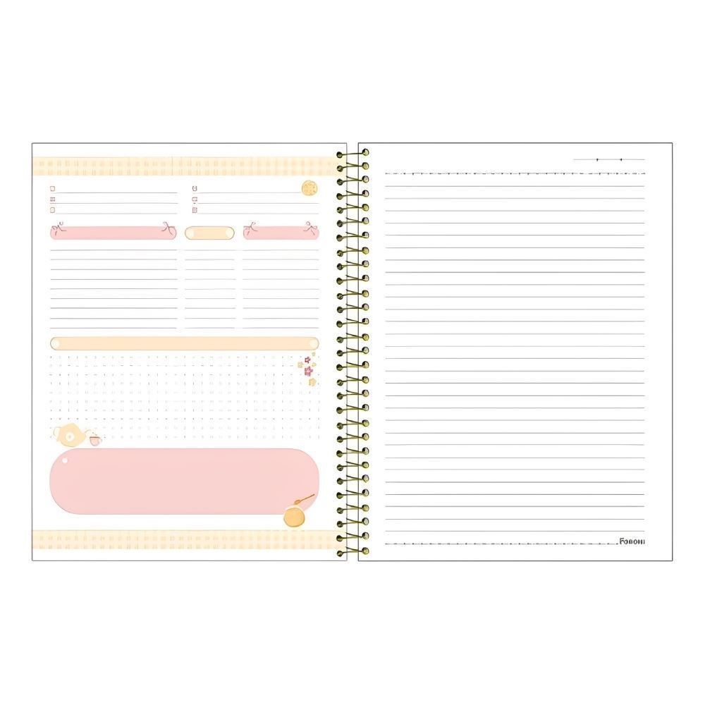 Caderno Universitário Espiral College Milly 160 Folhas Foroni - Sortido