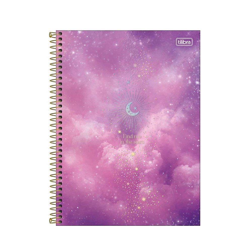 Caderno Universitário Espiral Connect Magic 160 Folhas Tilibra - Sortido 