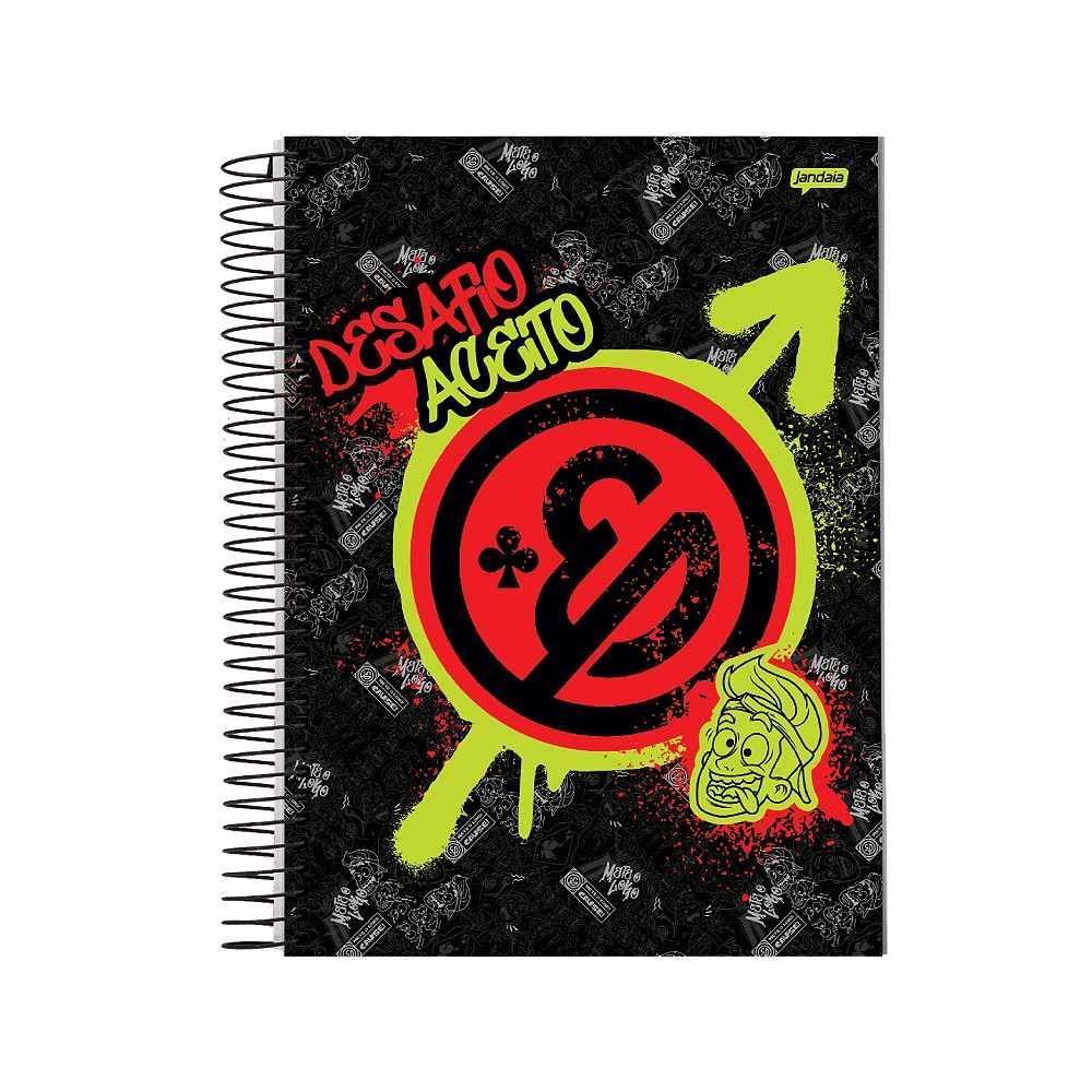 Caderno Universitário Espiral Enaldinho 80 Folhas Jandaia - Sortido