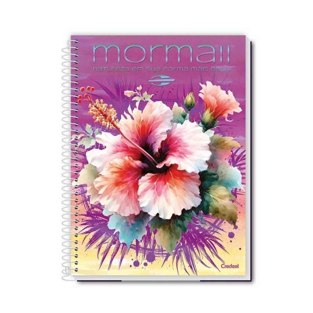 Caderno Universitário Espiral Feminino 160 Folhas Mormaii Credeal - Sortido