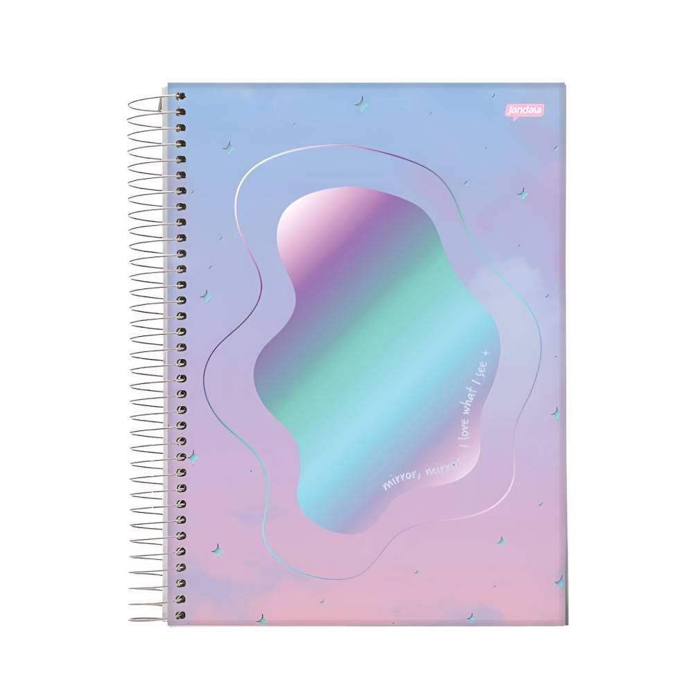 Caderno Universitário Espiral Holográfica 240 Folhas Jandaia - Sortido