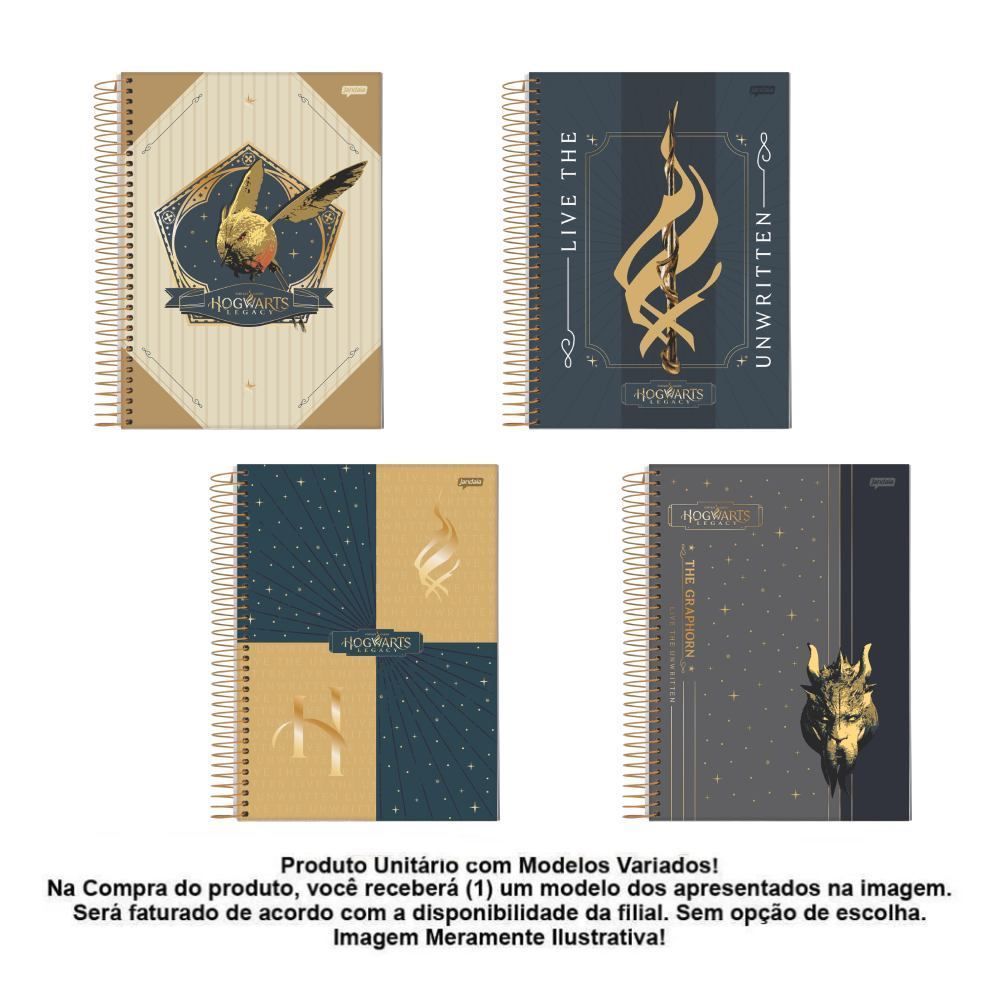 Caderno Universitário Espiral Legacy 160 Folhas Jandaia - Sortido