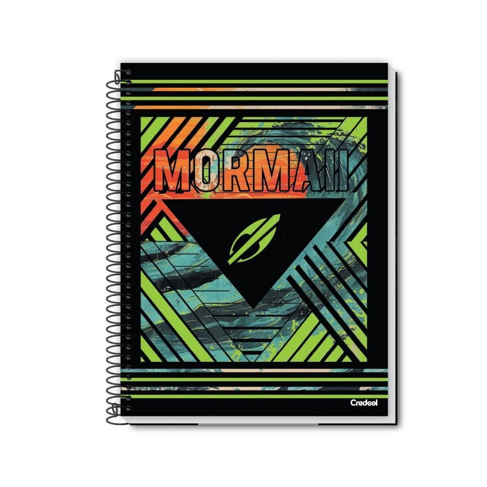 Caderno Universitário Espiral Mormaii 160 Folhas Credeal - Sortido