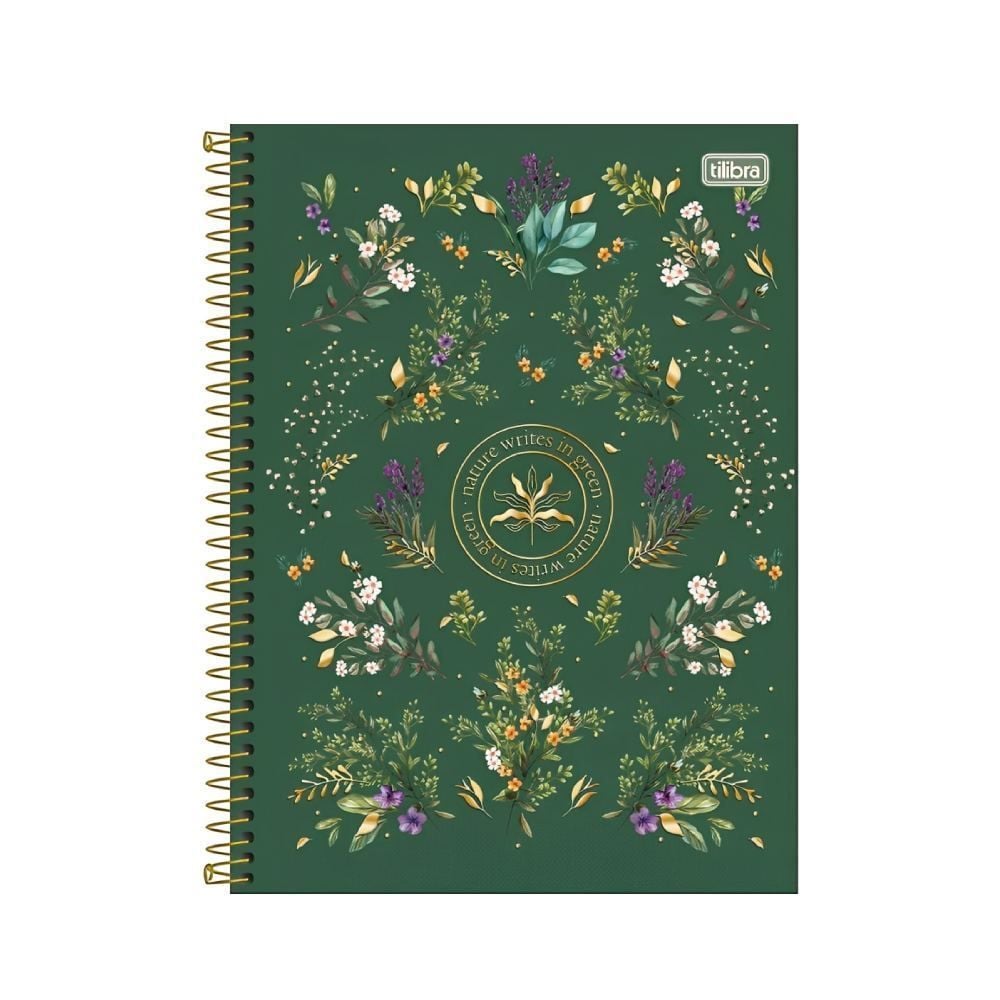 Caderno Universitário Espiral Naturalis 160 Folhas Tilibra - Sortido 