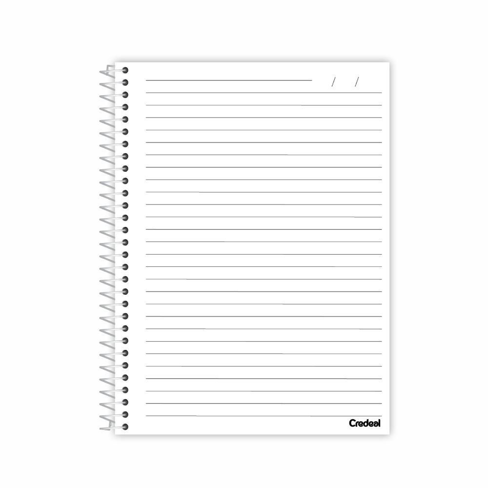 Caderno Universitário Espiral Pétalas 160 Folhas Credeal - Sortido 