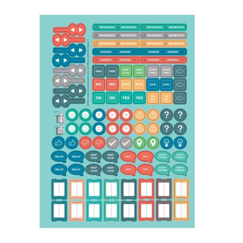 Caderno Universitário Espiral Player 80 Folhas Jandaia - Sortido