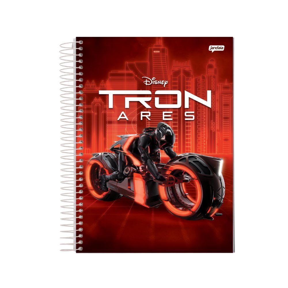 Caderno Universitário Espiral Tron 80 Folhas Jandaia - Sortido