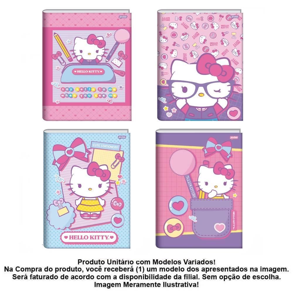Caderno Universitário Hello Kitty 80 Folhas Jandaia - Sortido