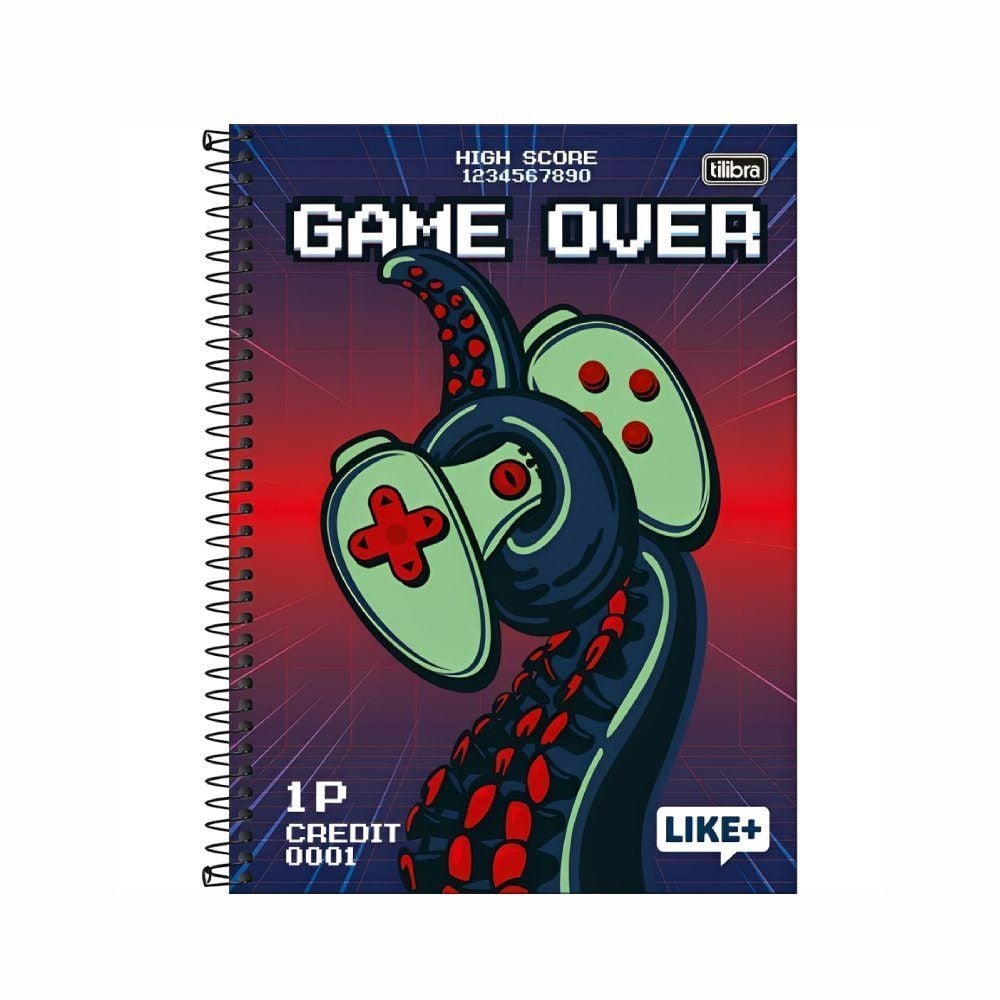 Caderno Universitário Masculino Like+ 200 Folhas Tilibra - Sortido 