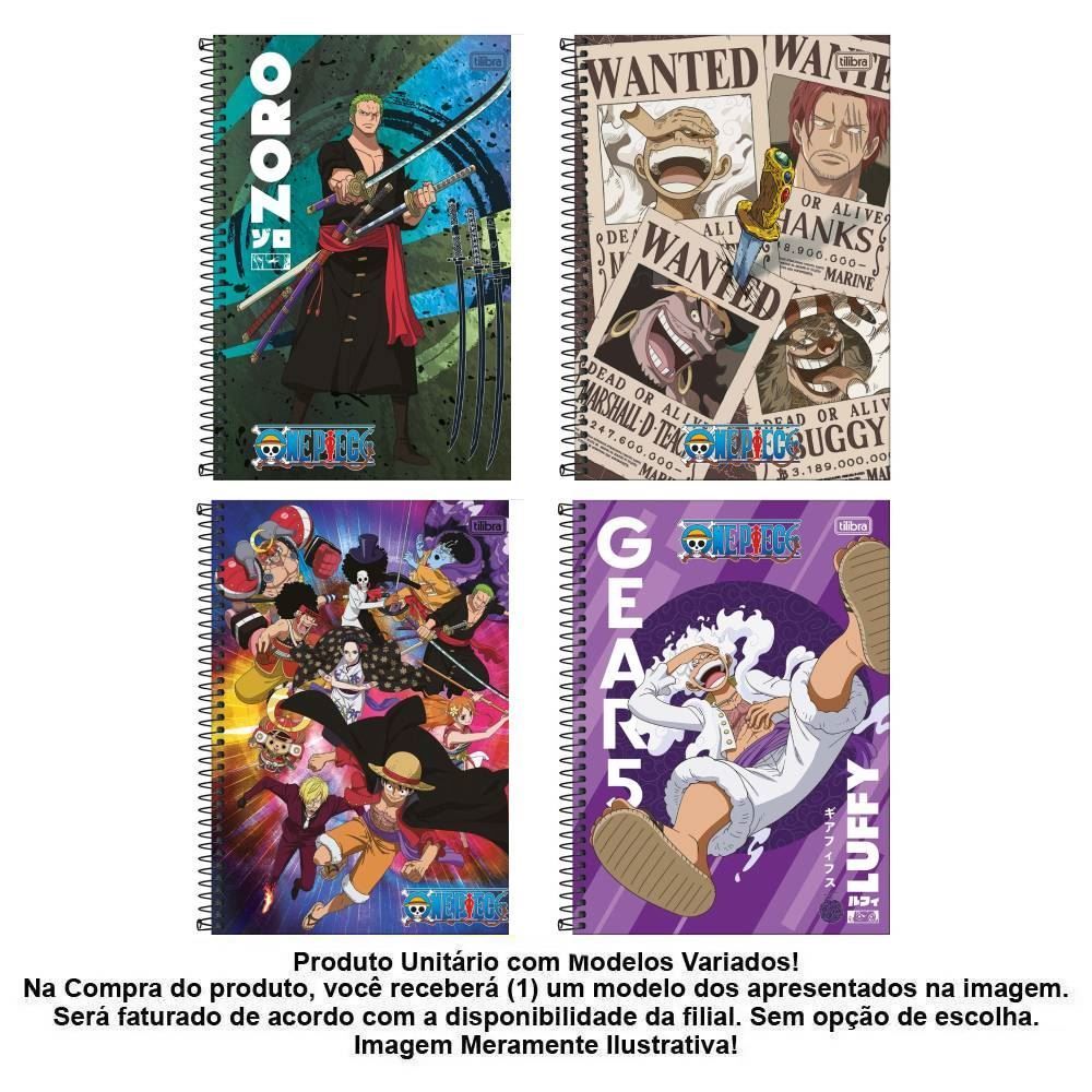 Caderno Universitário One Piece 10 Matérias Tilibra - Sortido