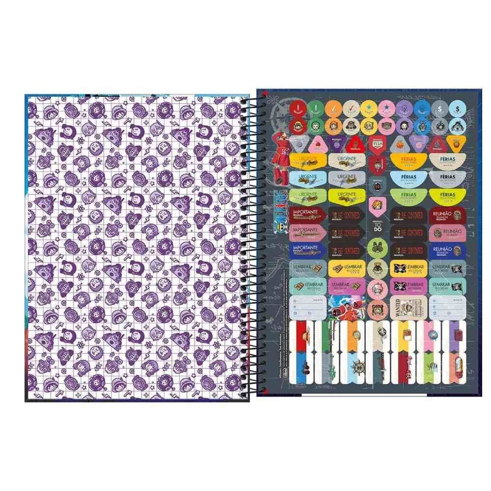 Caderno Universitário Espiral One Piece 160 Folhas Tilibra - Sortido