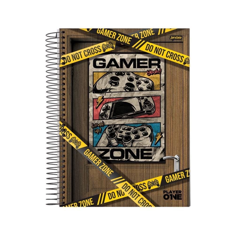 Caderno Universitário Player 1 240 Folhas Jandaia - Sortido
