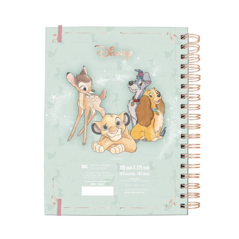 Caderno Universitário Smart Disney 80 Folhas Dac - Verde