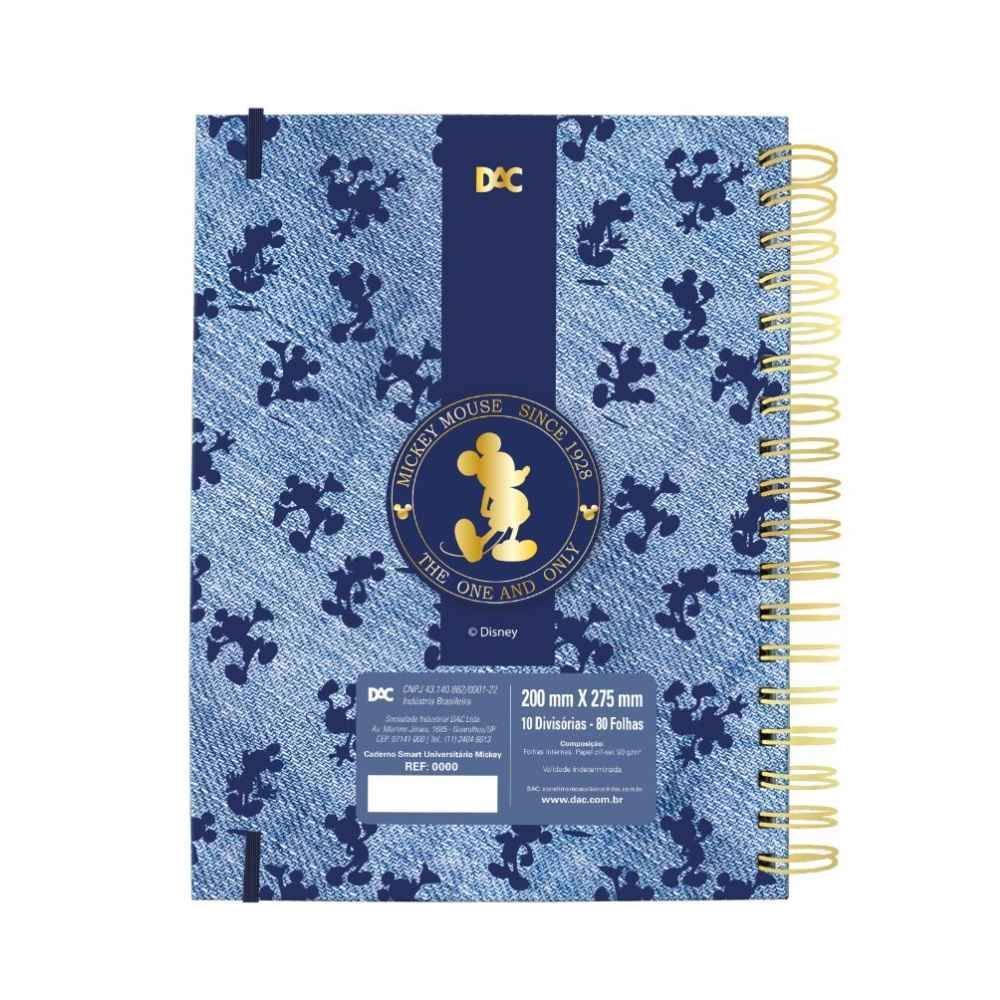 Caderno Universitário Smart Mickey Dac - 80 Folhas
