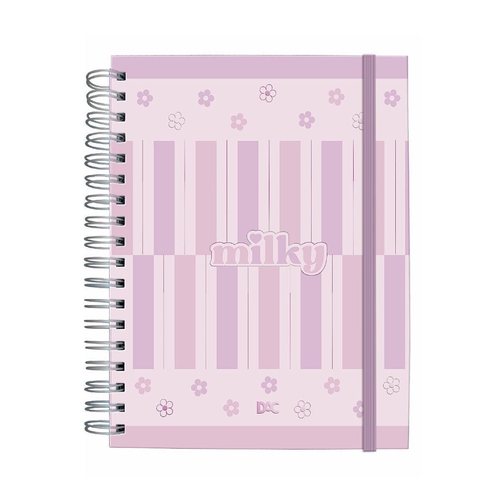 Caderno Universitário Smart Milky Dac - 80 Folhas