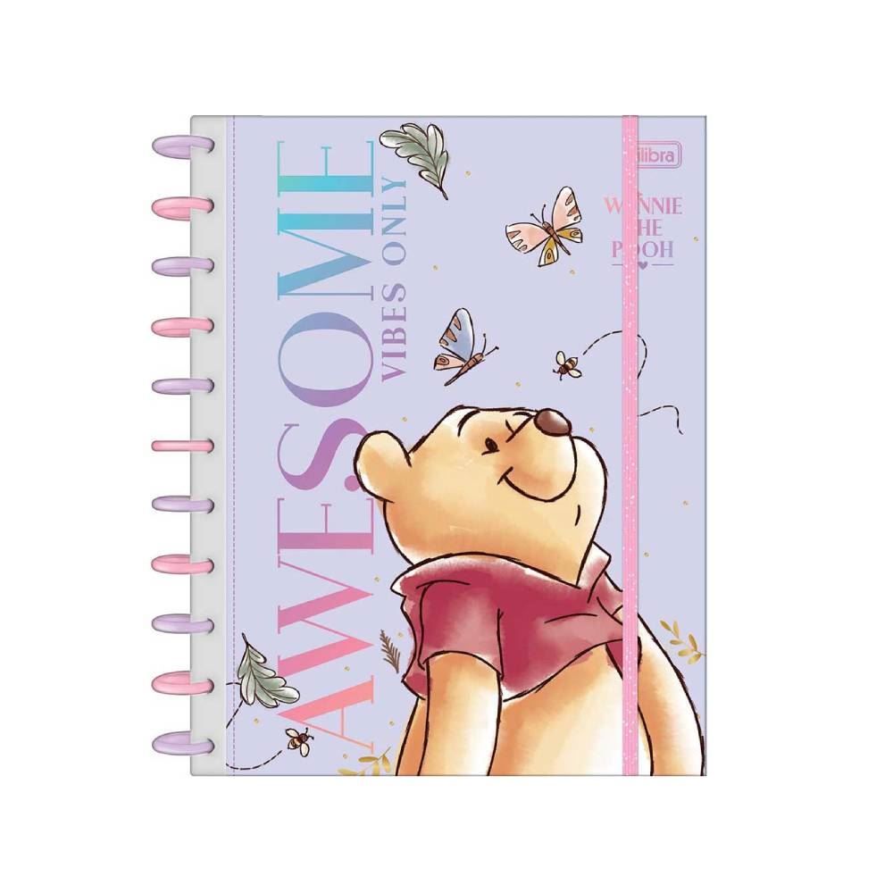 Caderno Universitário Tilidisco Pooh 160 Folhas Tilibra - 10 Matérias