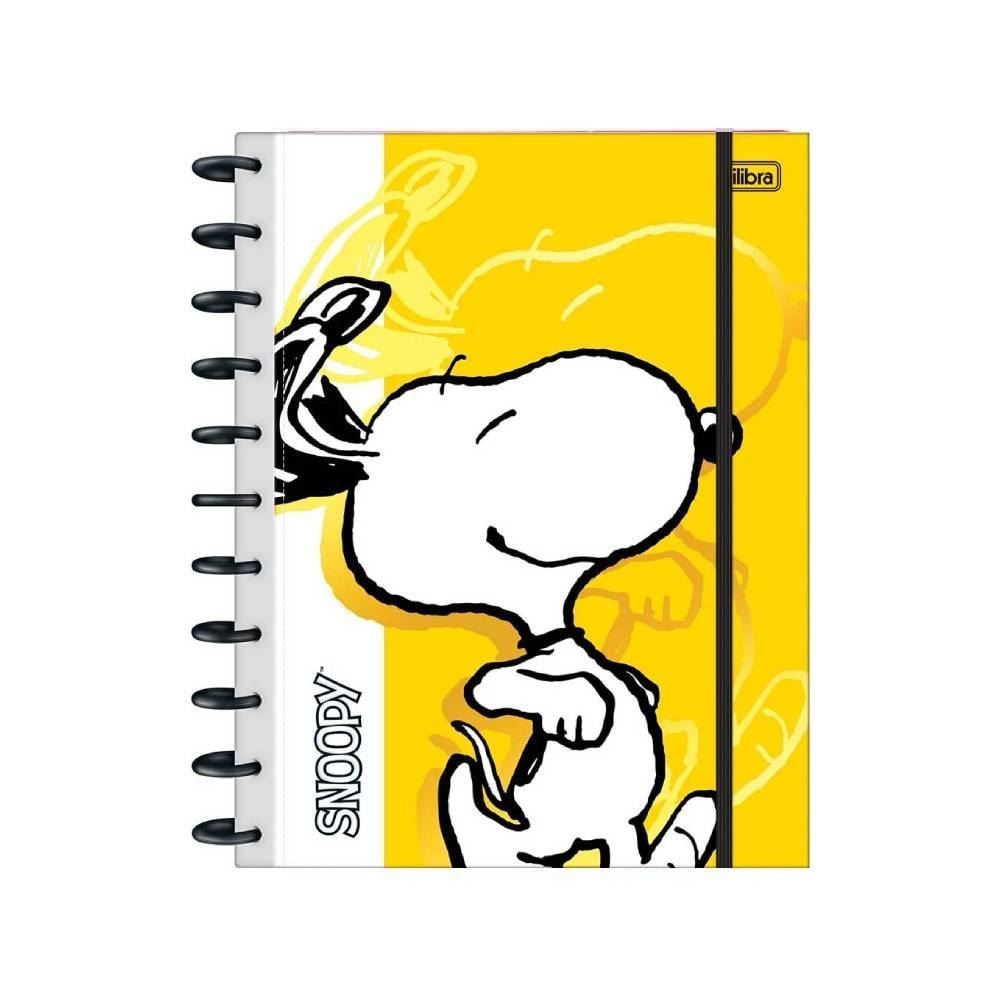 Caderno Universitário Tilidisco Snoopy 160 Folhas Tilibra - 10 Matérias