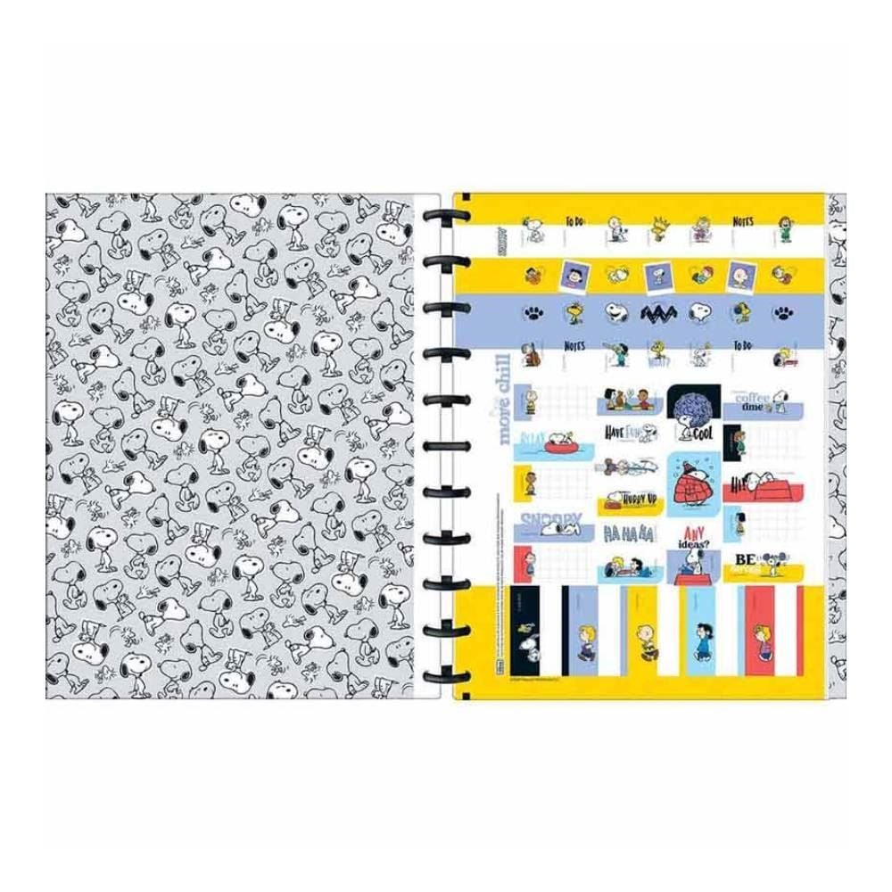 Caderno Universitário Tilidisco Snoopy 160 Folhas Tilibra - 10 Matérias