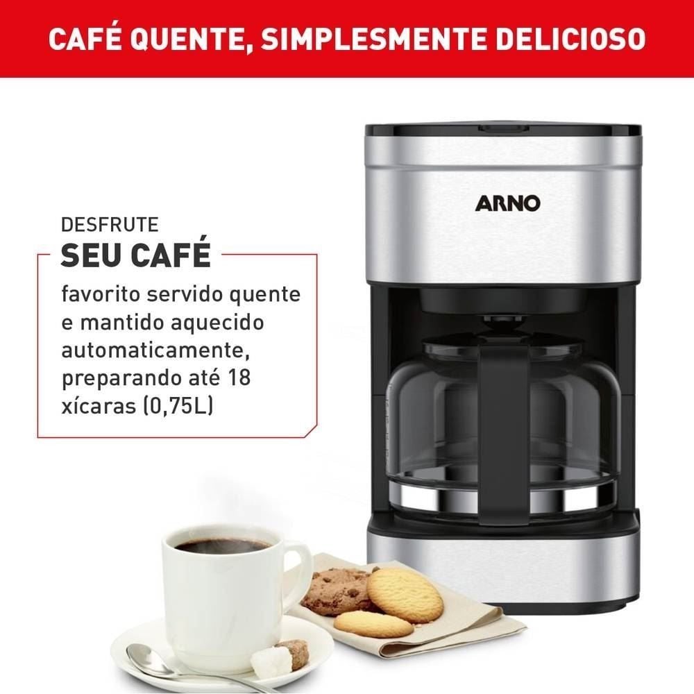 Cafeteira Elétrica Arno Preferita Inox 750ML CFPF