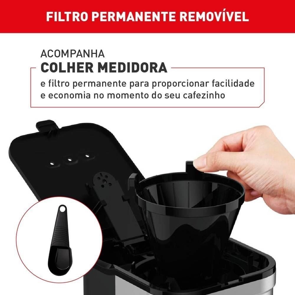 Cafeteira Elétrica Arno Preferita Inox 750ML CFPF
