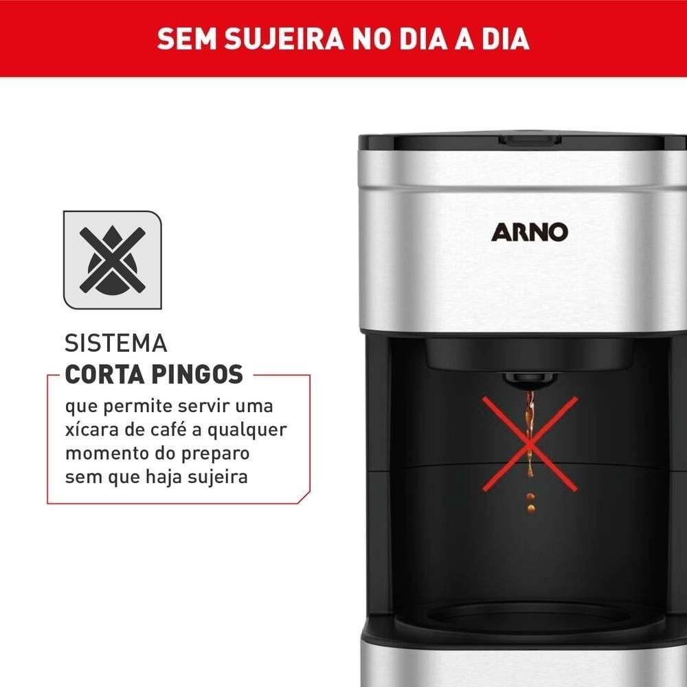 Cafeteira Elétrica Arno Preferita Inox 750ML CFPF