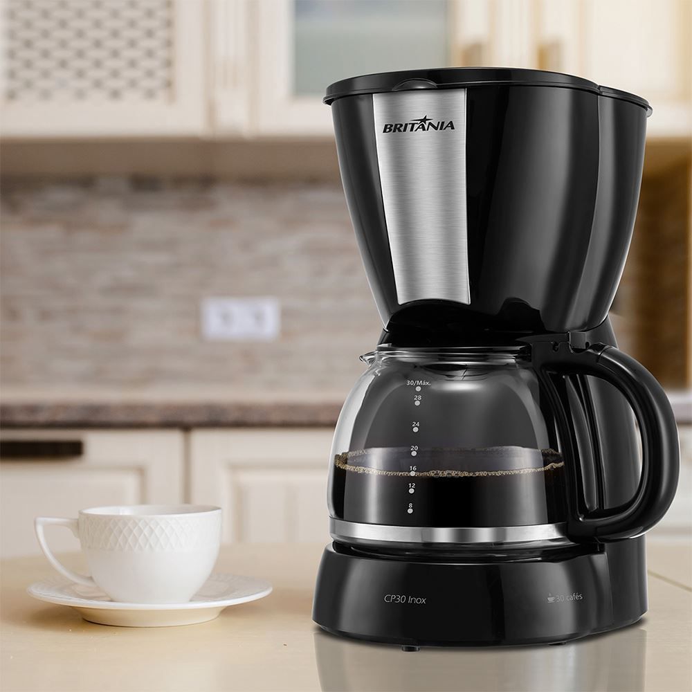Cafeteira 30 Cafezinhos 800 Watts CP30 Inox Britânia