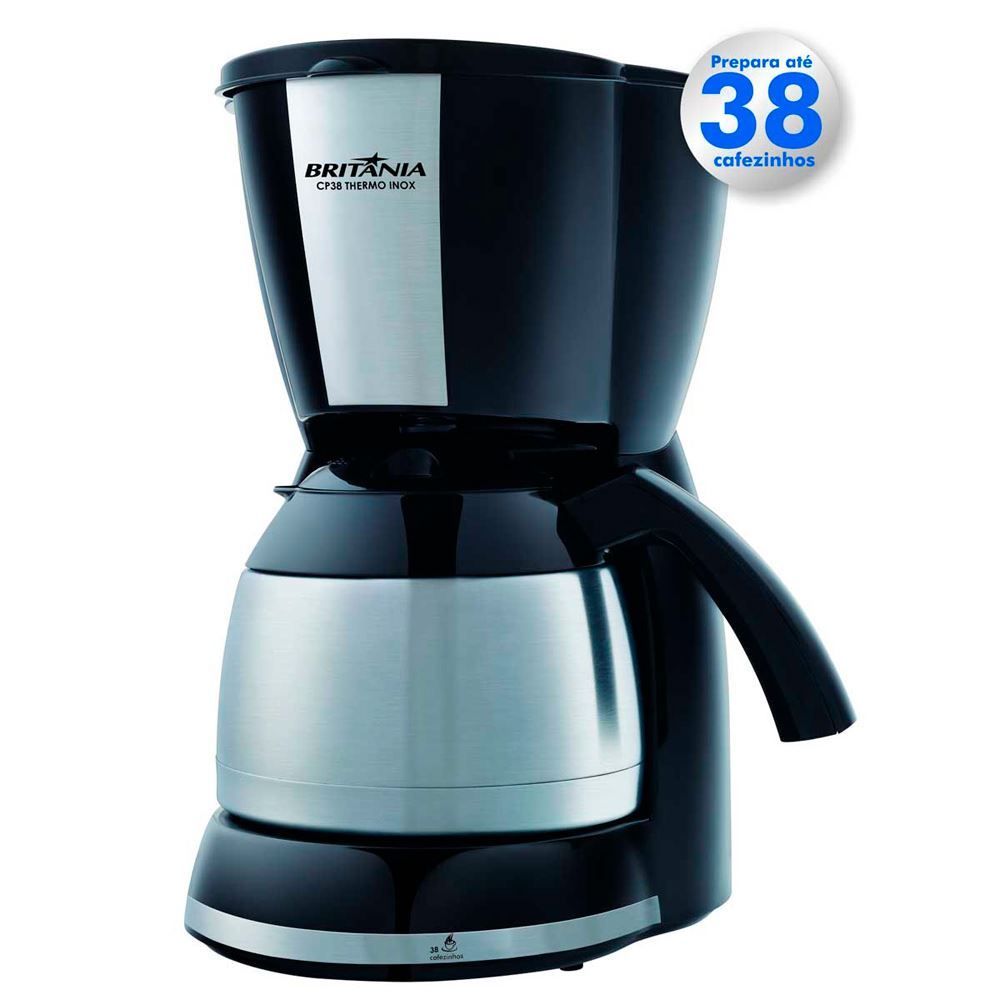 Cafeteira Britânia 38 Cafezinhos Thermo Inox
