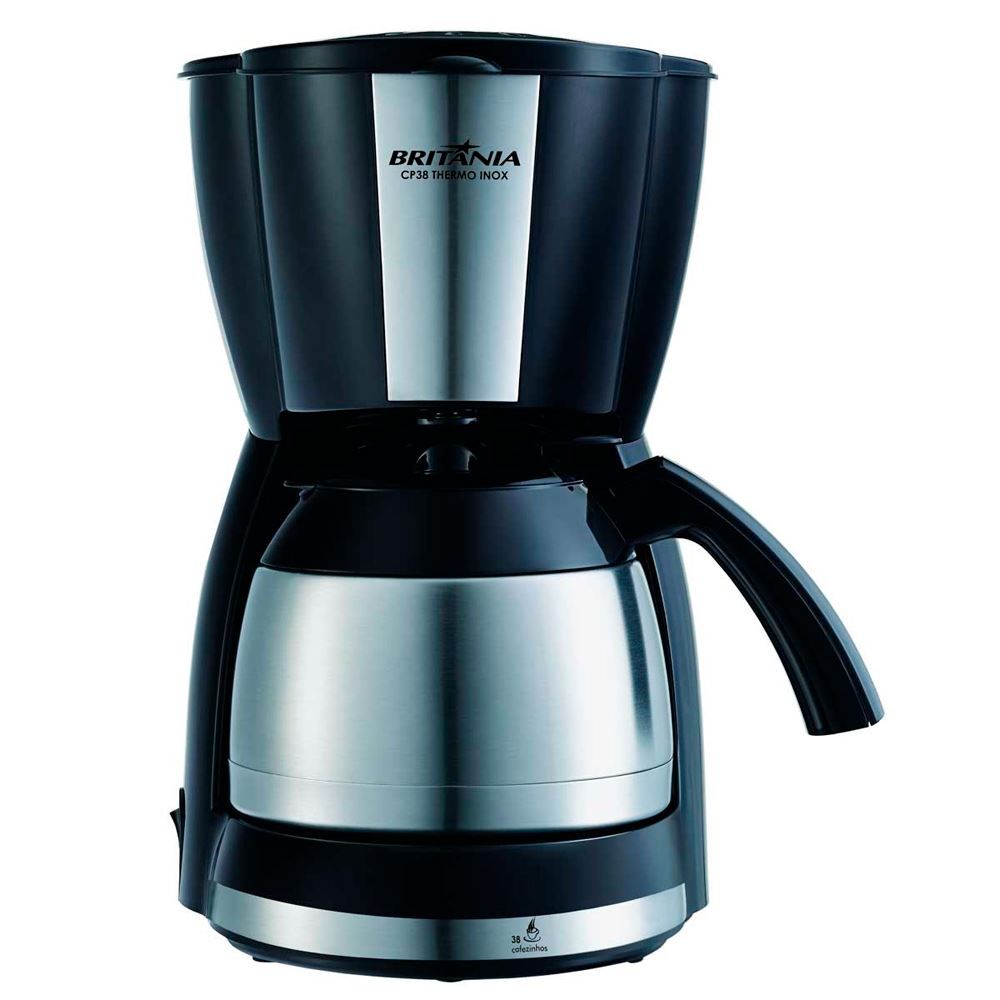 Cafeteira Britânia 38 Cafezinhos Thermo Inox