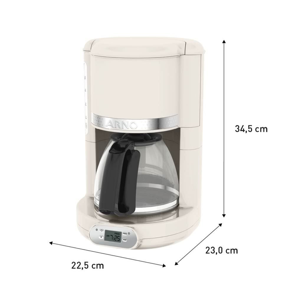Cafeteira Elétrica Arno Soleil Marfim 1,25 Litros SFCM