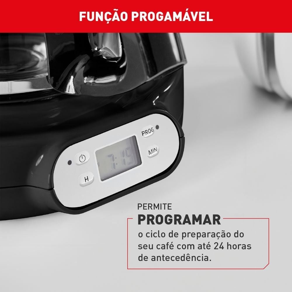 Cafeteira Elétrica Arno Soleil Preta 1,25 Litros