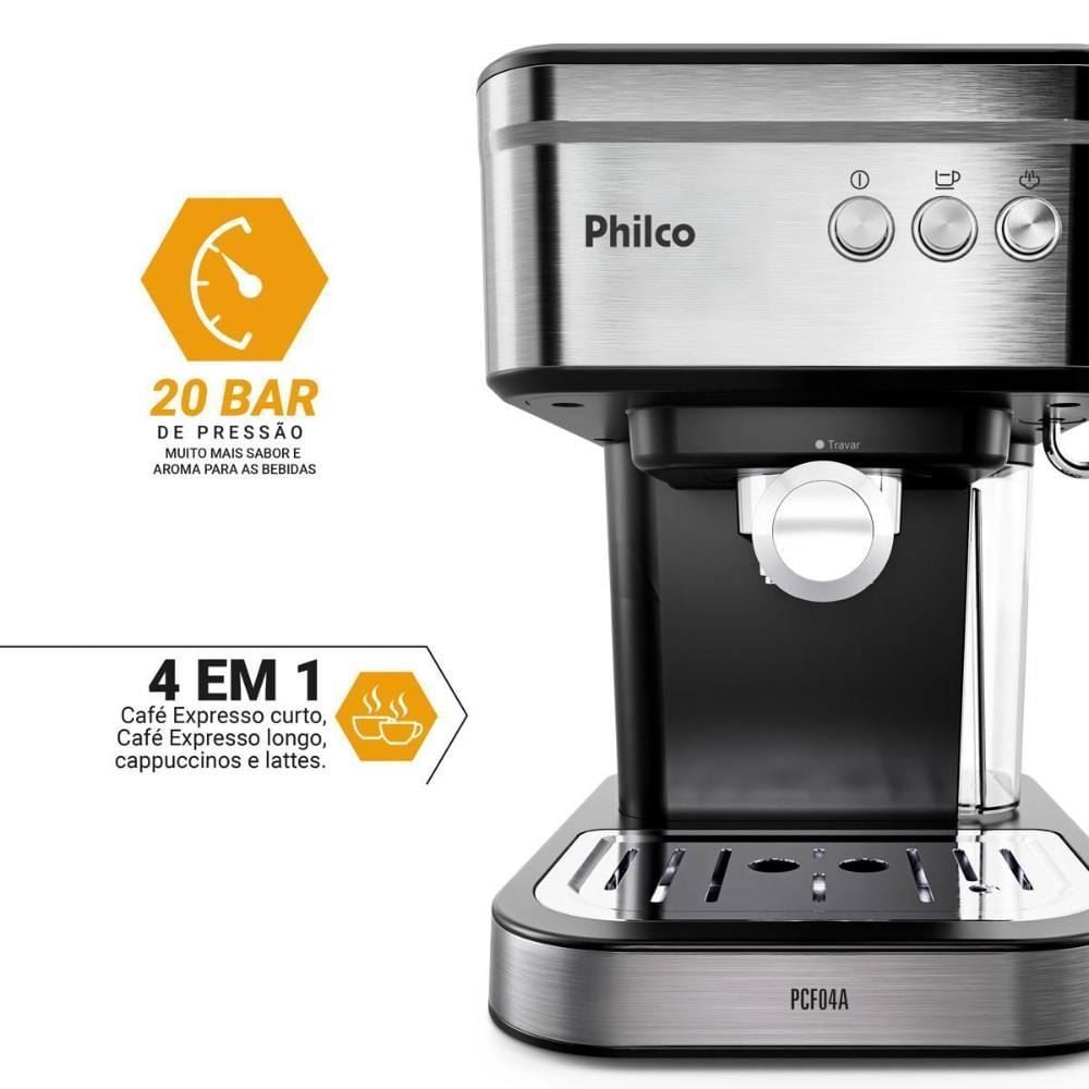 Cafeteira Expresso Philco 1,2L 20 Bar 950W PCF04A
