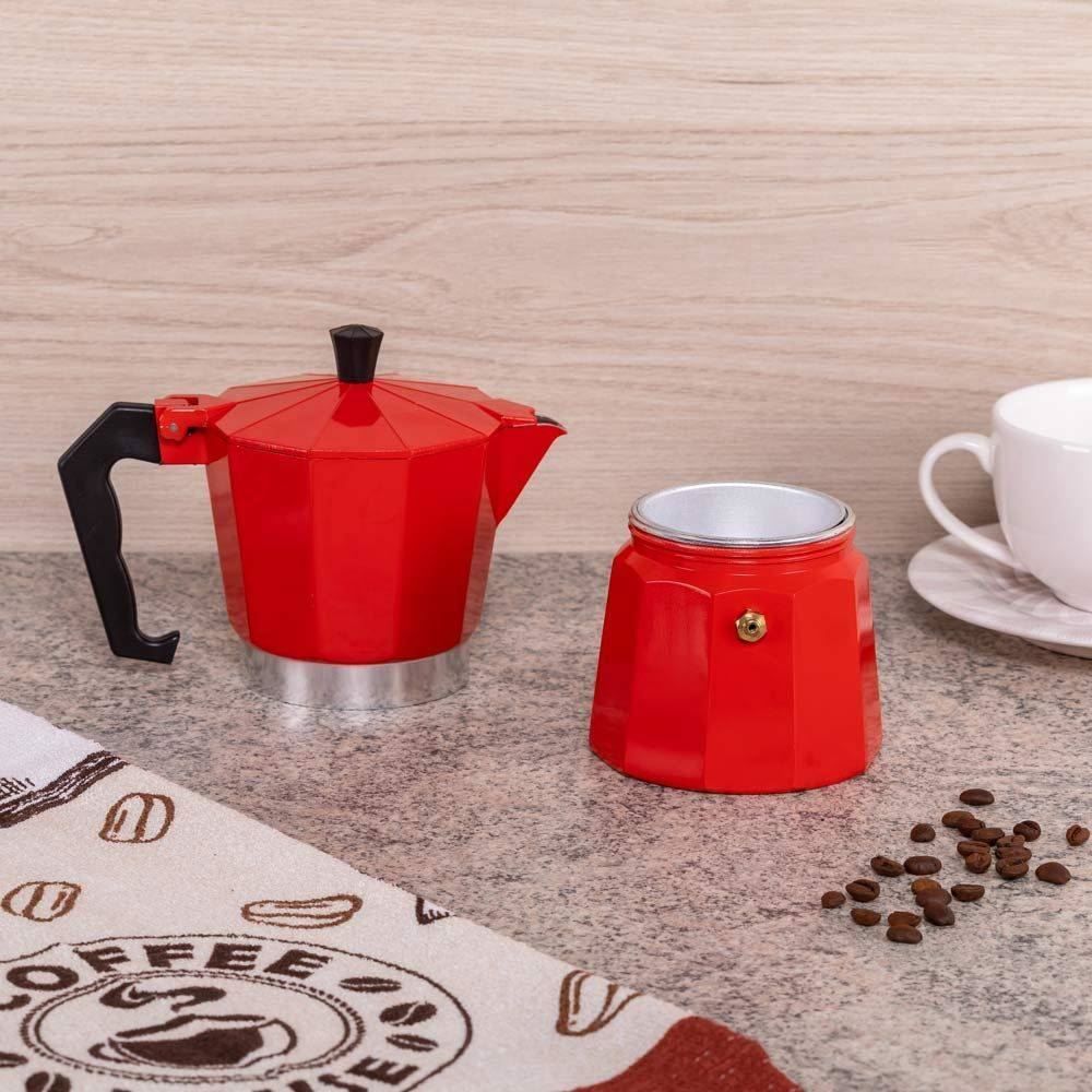 Cafeteira Italiana Mimo 300Ml - Vermelho