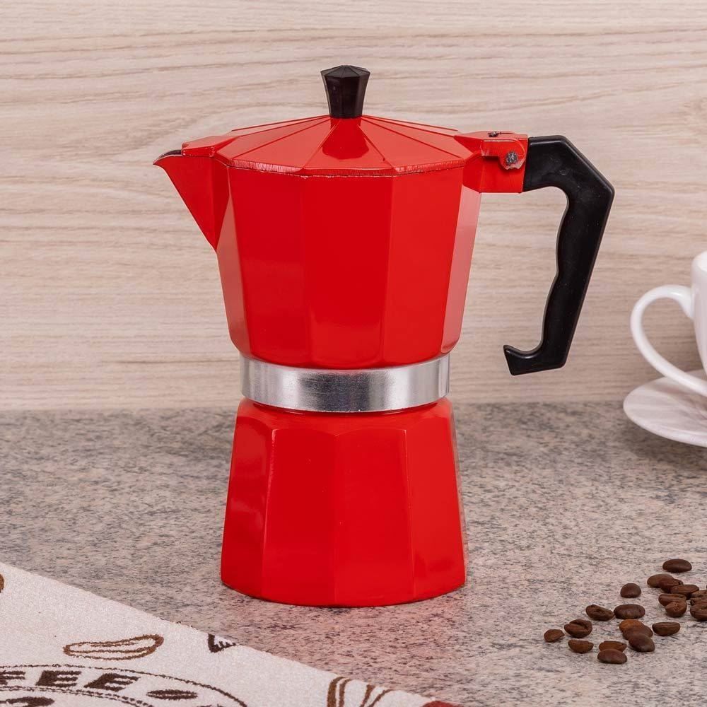 Cafeteira Italiana Mimo 300Ml - Vermelho