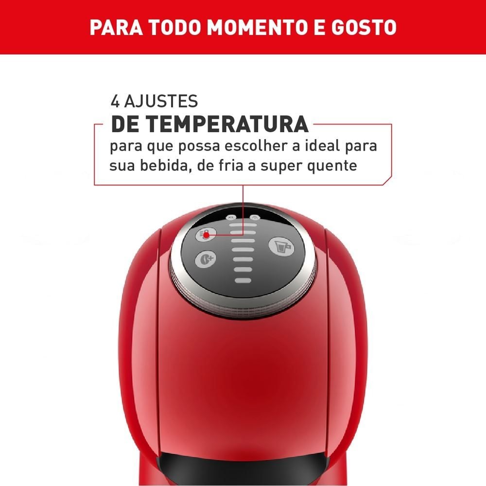 Cafeteira Arno Dolce Gusto Genio S Plus Vermelha DGS3