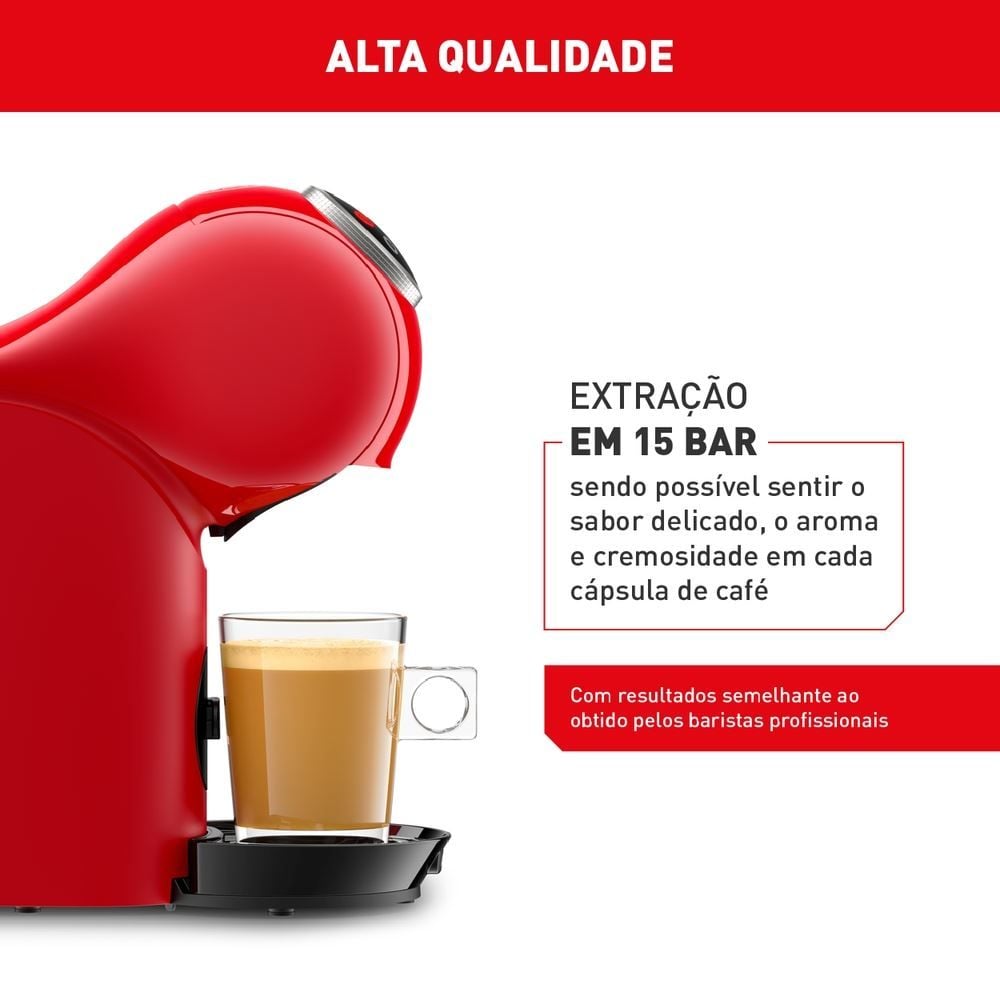 Cafeteira Arno Dolce Gusto Genio S Plus Vermelha DGS3