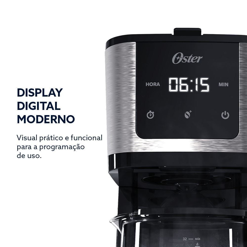Cafeteira Oster Programável 1,2 Litros com Display Digital OCAF550