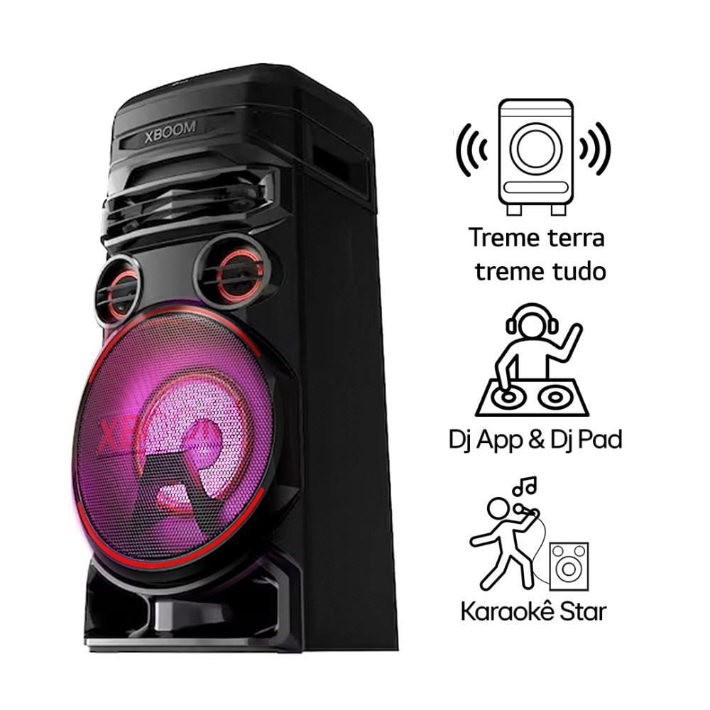 Caixa Acústica Lg Xboom Rnc7 Multibluetooth - Preto