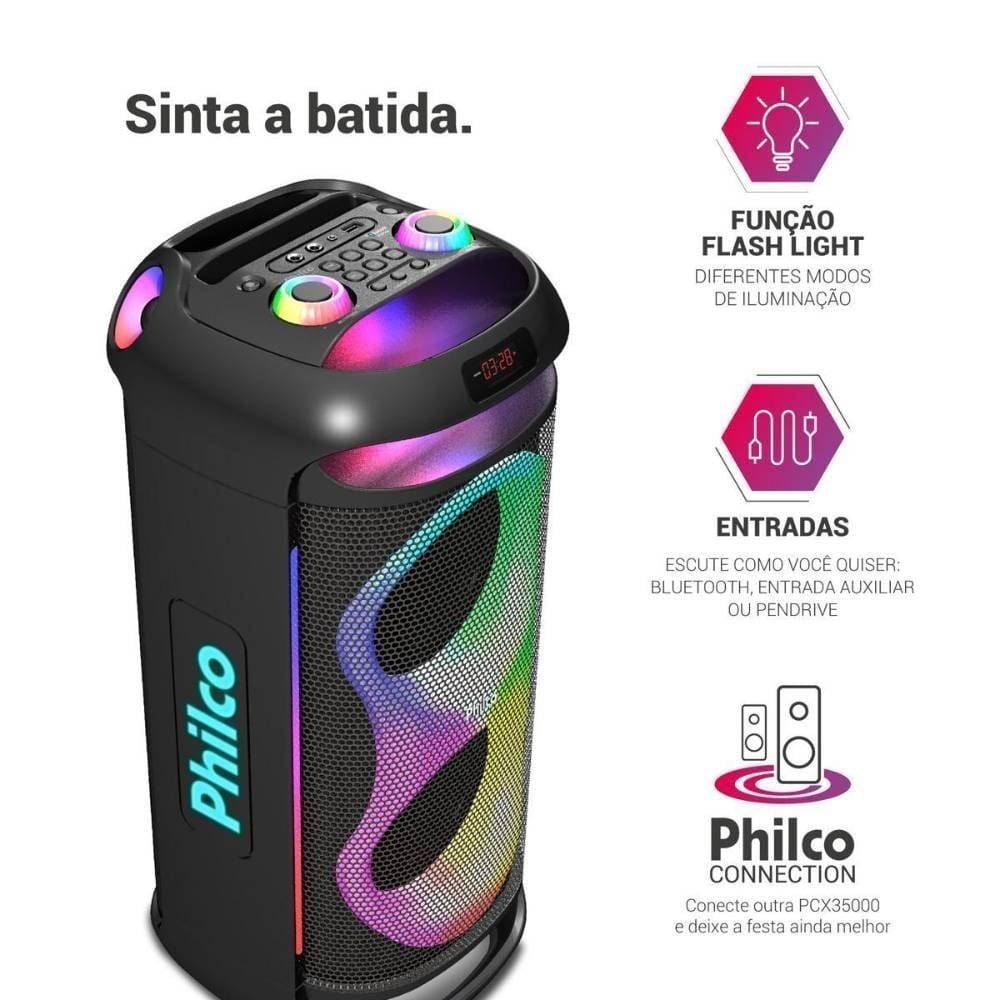 Caixa Acústica Pcx6702 Philco Ex Bass 800W - Bivolt