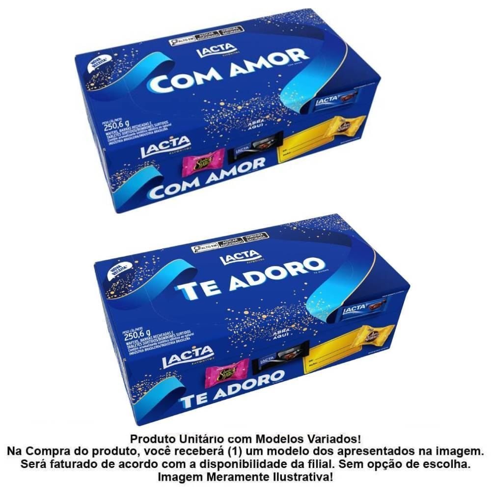 Caixa De Bombom Favoritos Lacta - 250,6g