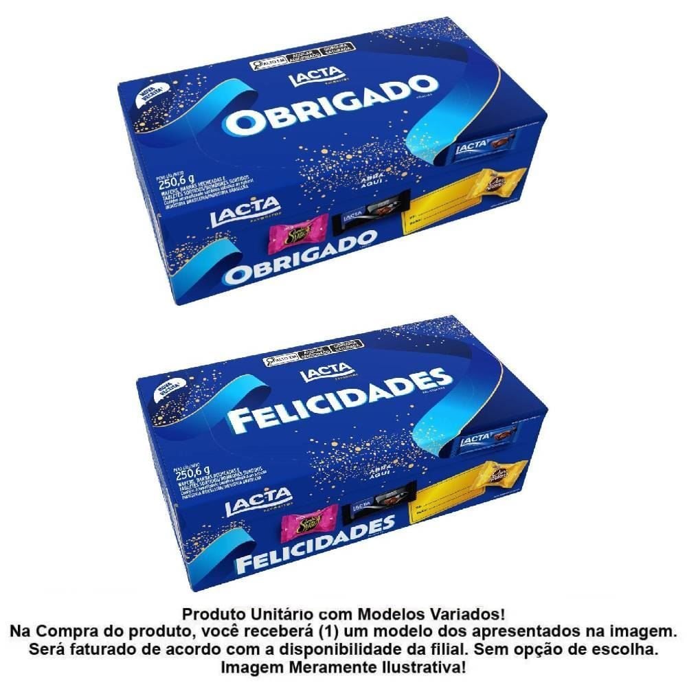 Caixa De Bombom Favoritos Lacta - 250,6g