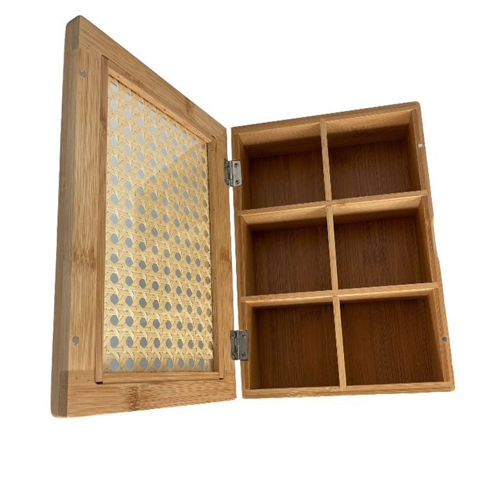 Caixa De Chá Havan Casa 24Cm - Bambu