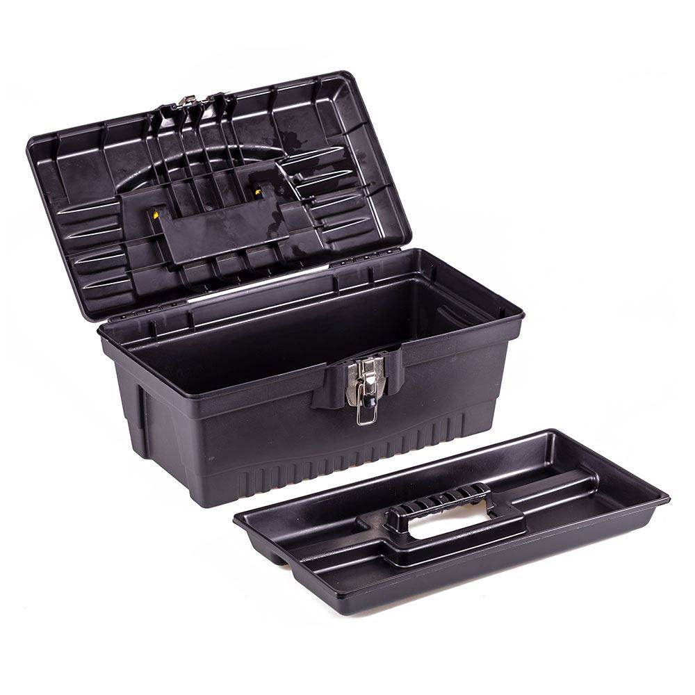 Caixa de Ferramentas Plástica CF-41 São Bernardo - Preto