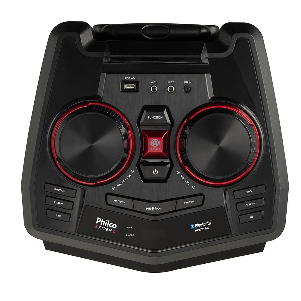 Caixa De Som Acústica Philco Flash Lights Ex Bass 750W - Bivolt