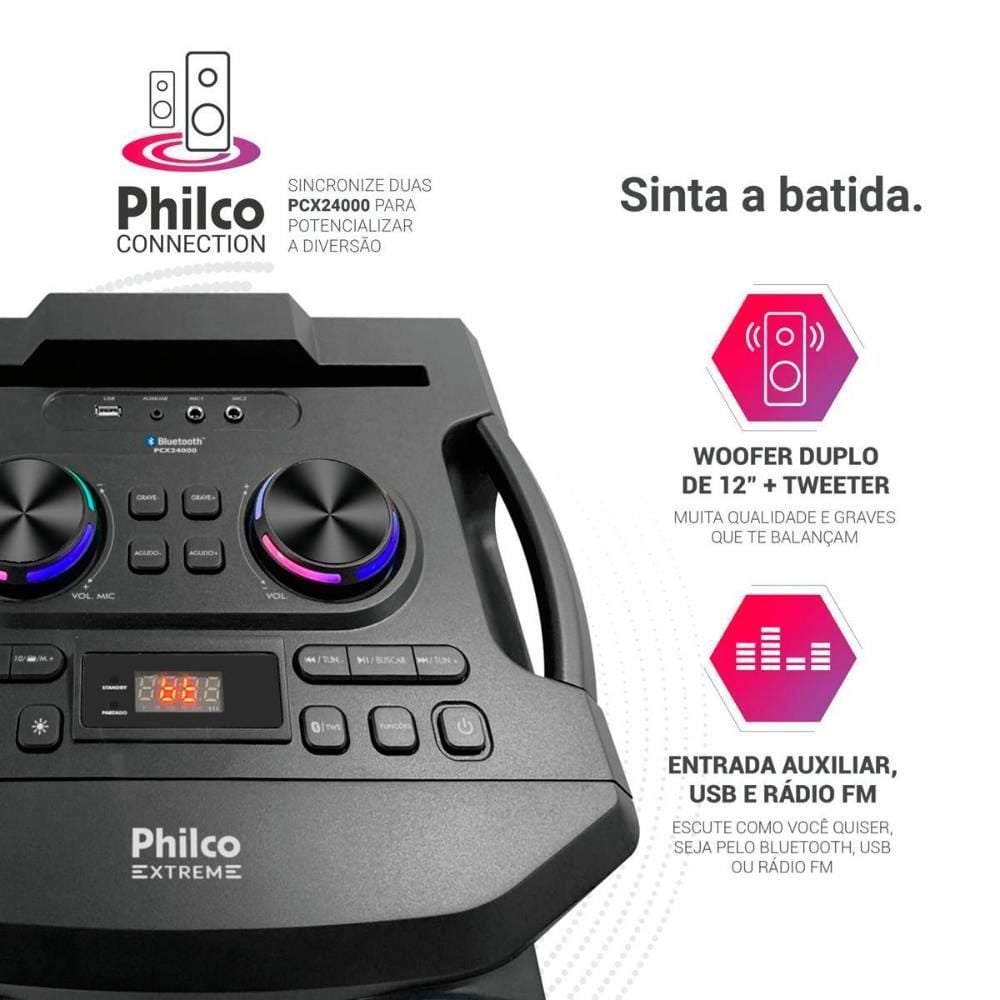 Caixa De Som Acústica Philco Pcx24000 2400W