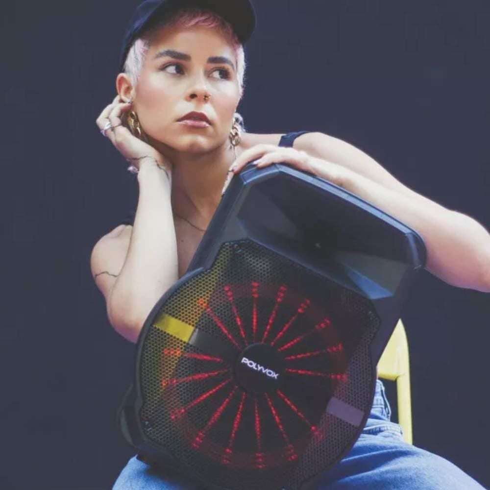 Caixa De Som Acústica Polyvox 300W Bluetooth Xc710t - Bivolt