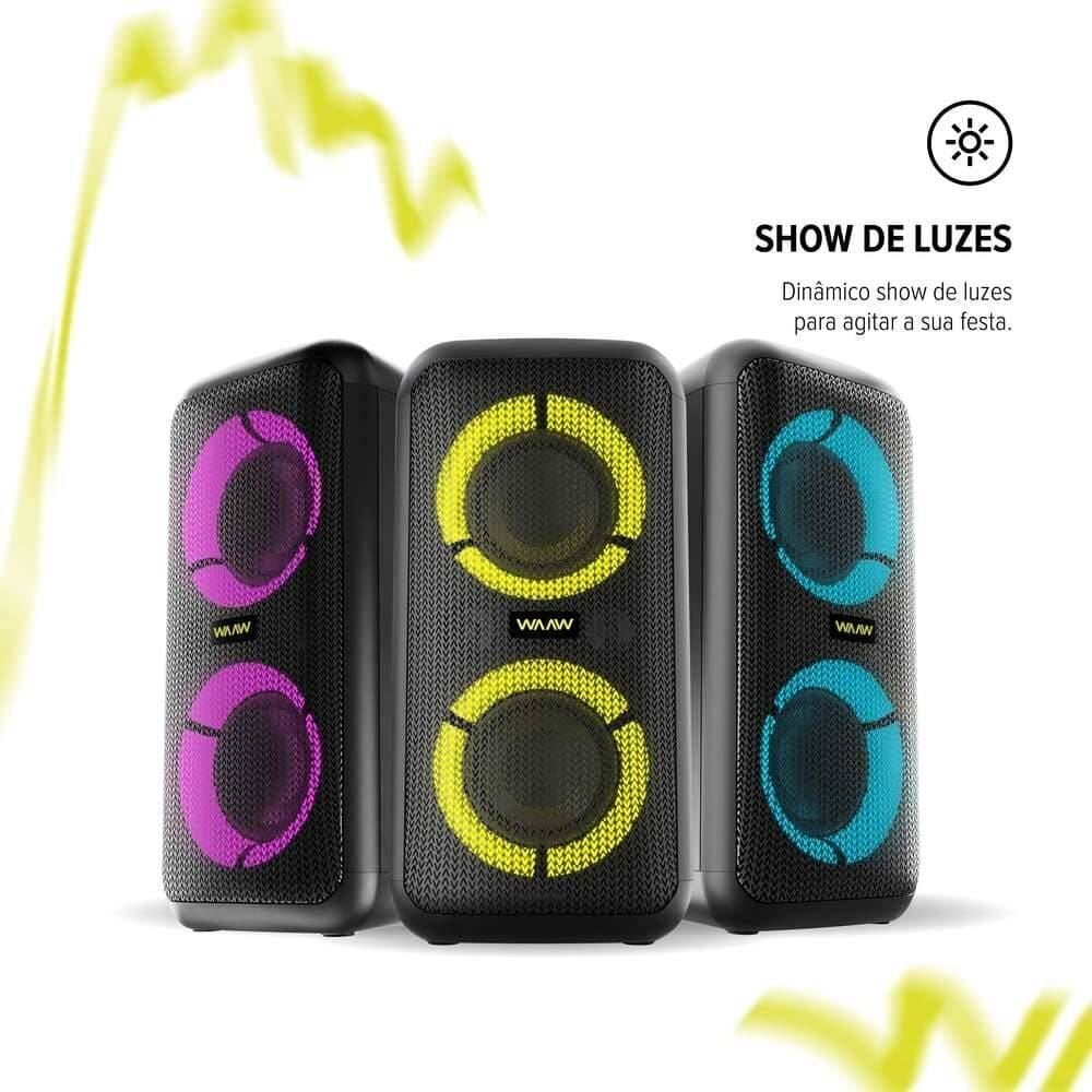 Caixa De Som Acústica Waaw By Alok Bluetooth Infinite 200 - Bivolt