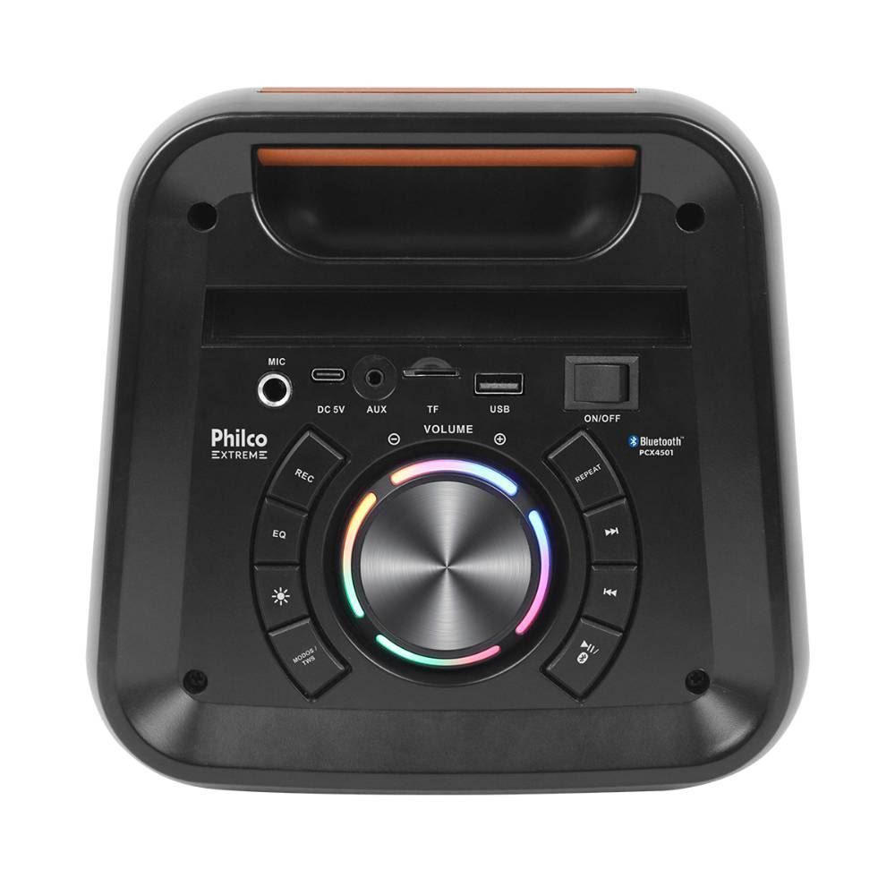 Caixa De Som Amplificada Philco 350W Pcx4501 Flash Lights