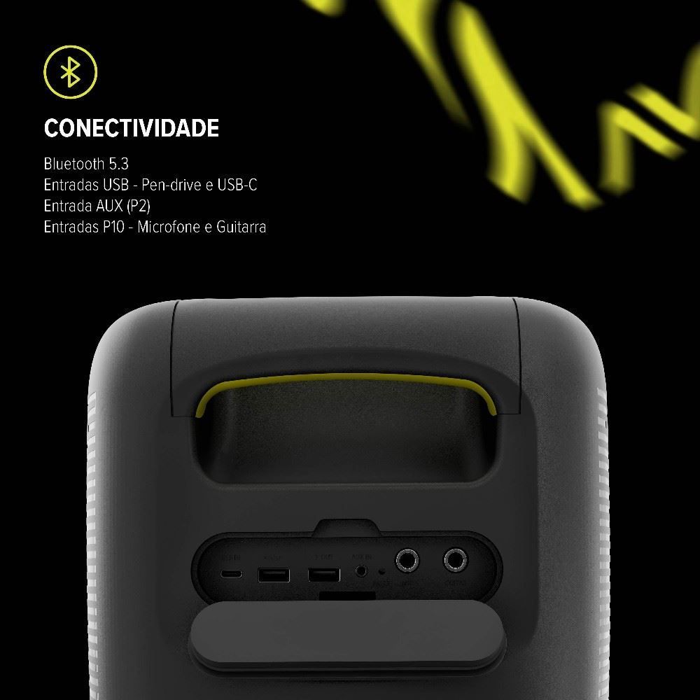 Caixa de Som Bluetooth Waaw Alok Speaker Beat 1000