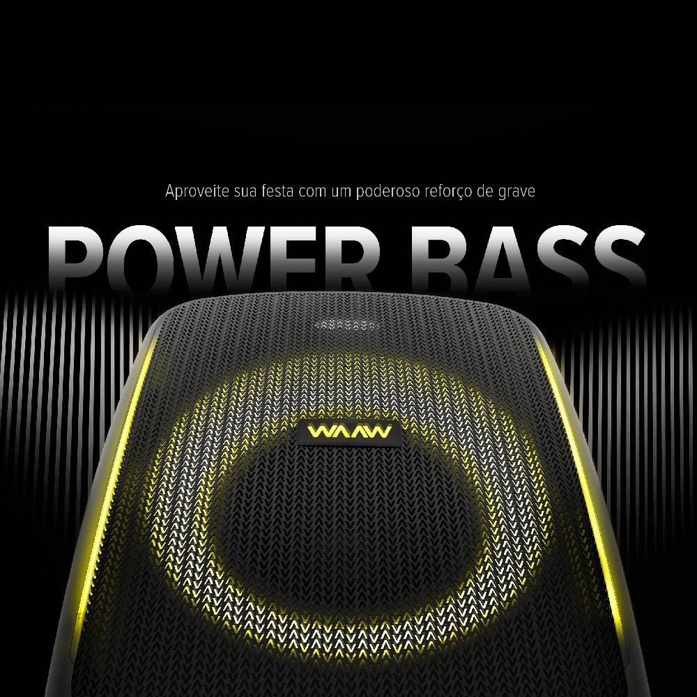 Caixa de Som Bluetooth Waaw Alok Speaker Beat 1000