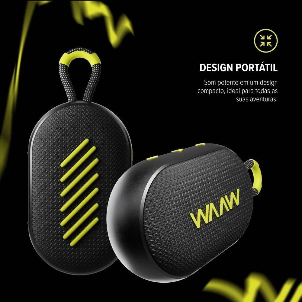 Caixa De Som Bluetooth Waaw By Alok Me 110 - Preto